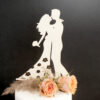 Brautpaar mit Blumenkleid, mit Deko