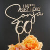 Happy Birthday Name Zahl Caketopper