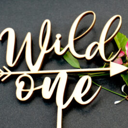 Wild one mit Pfeil Topper mit Deko