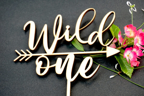 Wild one mit Pfeil Topper mit Deko