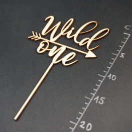Wild one mit Pfeil Topper mit Maße 2