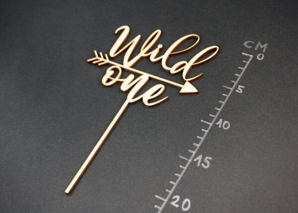 Wild one mit Pfeil Topper mit Maße 2