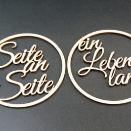 Ringe "Seite an Seite ein Leben lang"