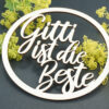 Ring „Name ist die Beste“ mit Deko