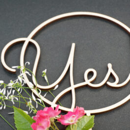 Yes! Topper mit Blumendeko