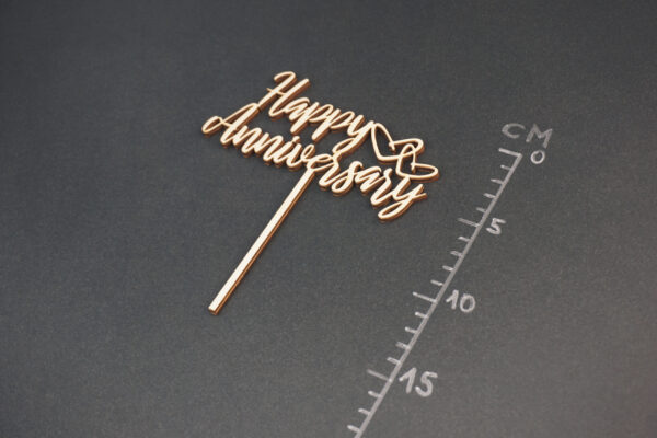 Happy Anniversary Topper Maße 2