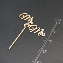 Caketopper "Mr&Mrs" Maße 2