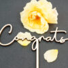 Topper Congrats mit Deko