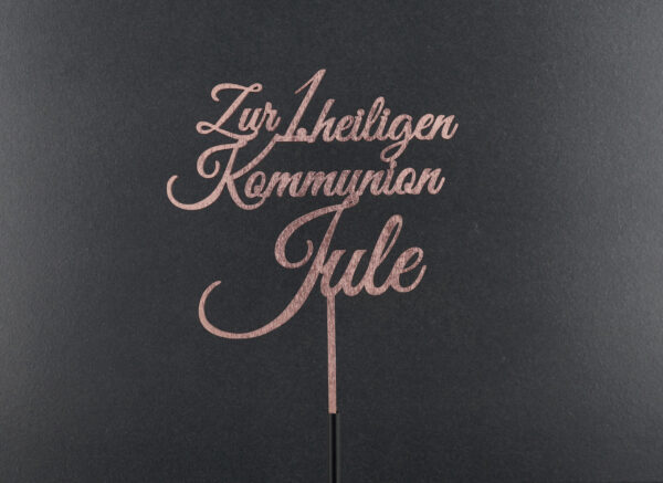 Zur 1. heiligen Kommunion Name Topper