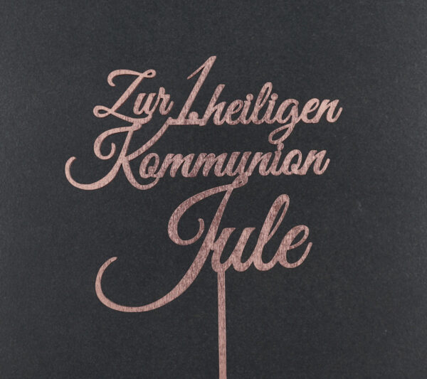 Zur 1. heiligen Kommunion Name Topper
