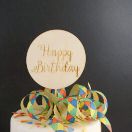 Happy Birthday Scheibe Topper