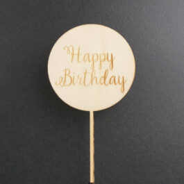Happy Birthday Scheibe Topper