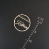 Platzkarten rund mit Datum und Name Maße